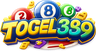 Logo togel389 berwarna kuning biru
